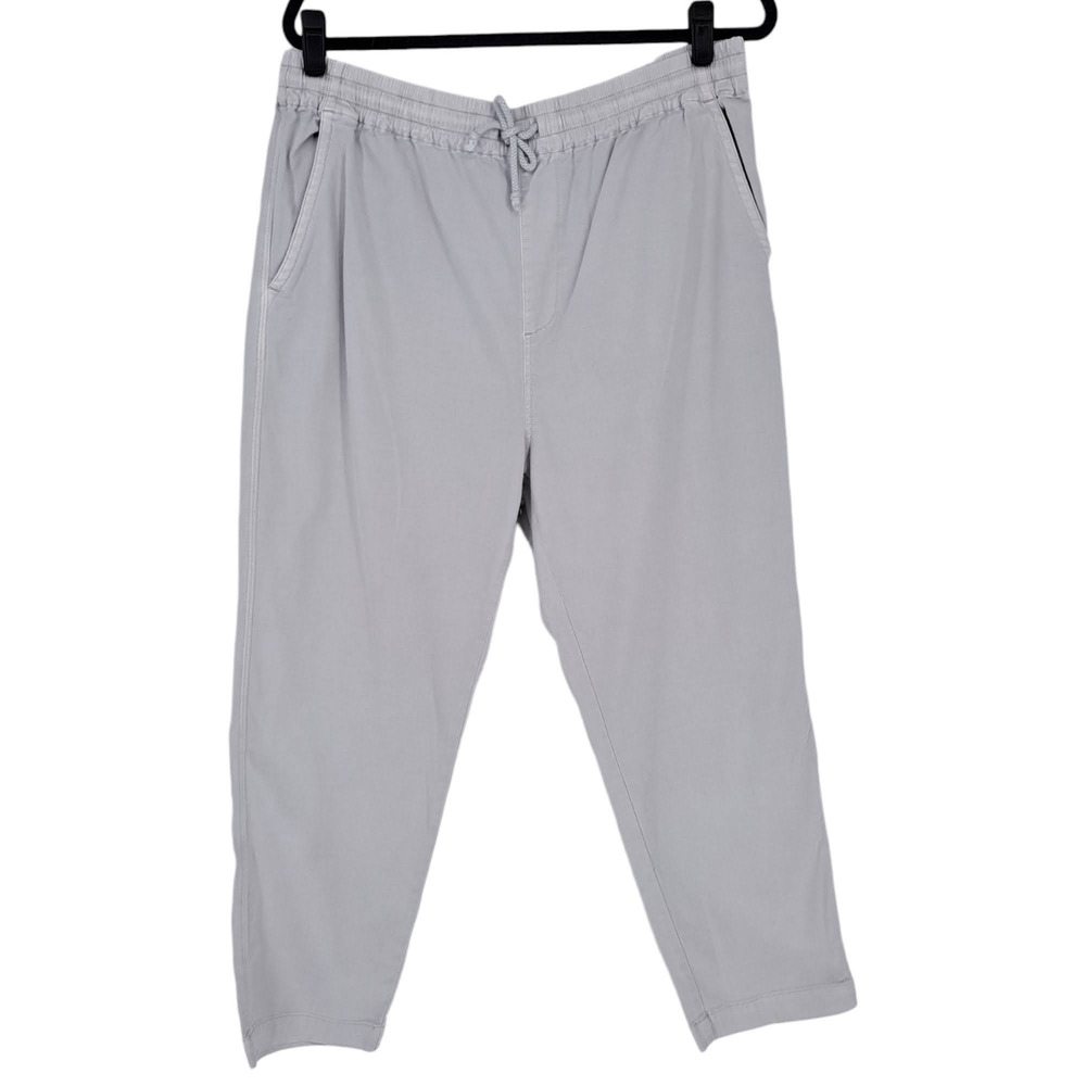 Faherty Essential Pants Mariner Gray Organic Cotton Women's Size XL Extra Large